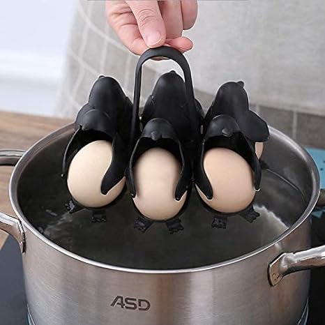 6x For Egg Racks Three-In-One Steamer Penguin Shaped Egg Boilers
